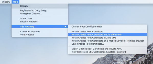 Charles - Install Root Cert iOS